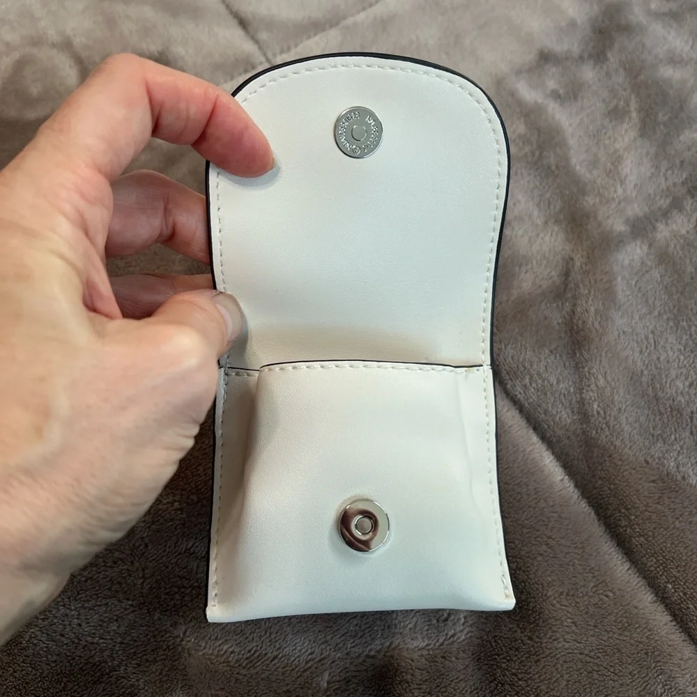 Calvin Klein Cream Off White AirPod/Ear Bud Case